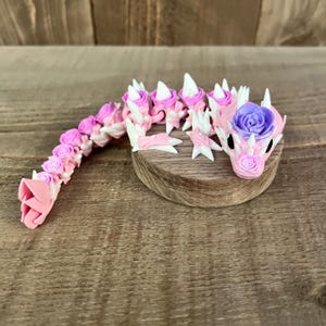 3D Printed Baby Rose Dragon: Articulated Fidget Toy