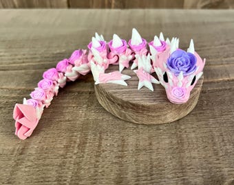 3D Printed Baby Rose Dragon: Articulated Fidget Toy