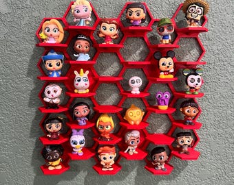 3D Printed Doorables Display Shelf: Mini Figurine Wall Decor