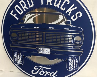 Dad Any Name Gift Car Lover Escort Focus ST Mustang Personalised Grey Ford Garage Vintage Small Tin Sign