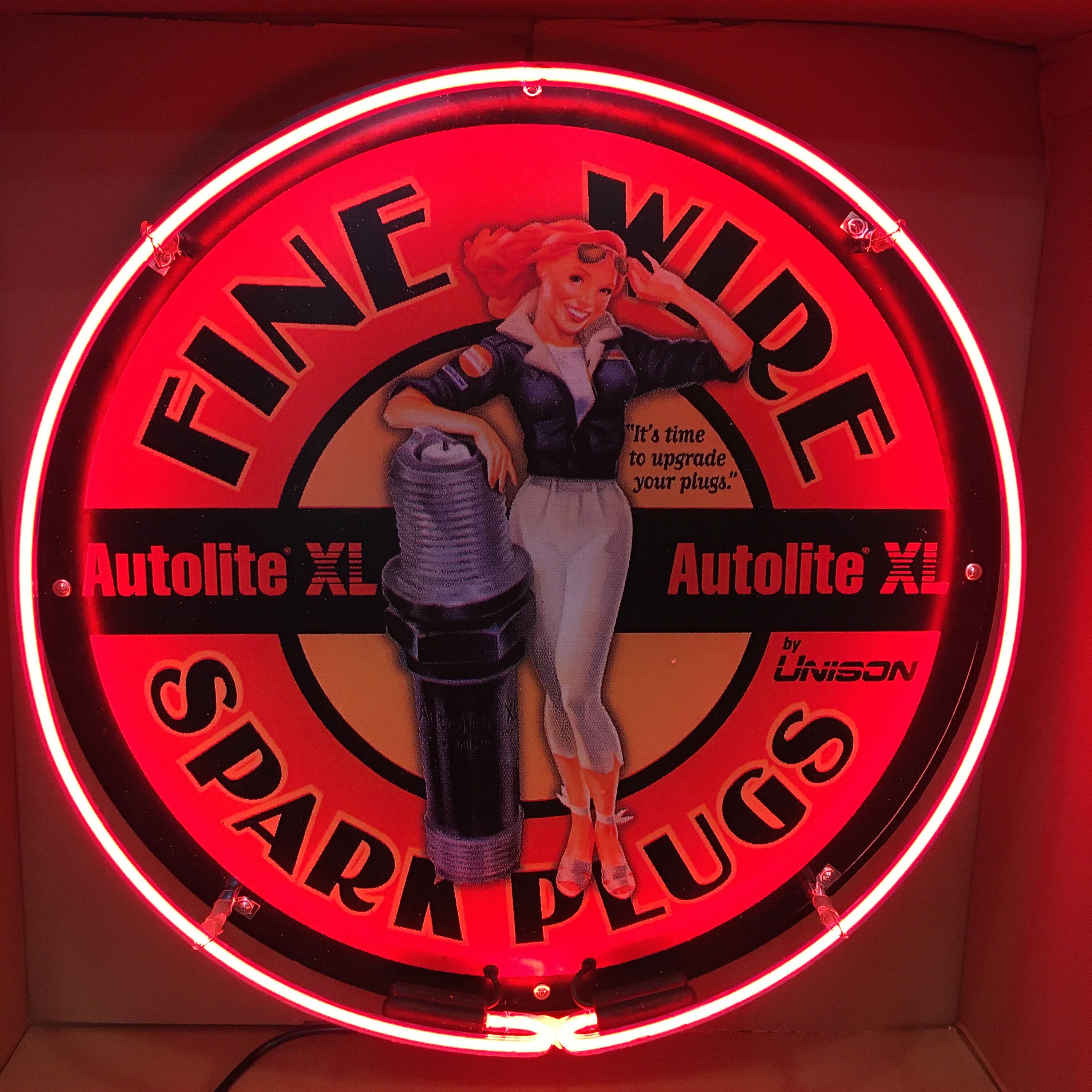 Pin Up Signs / Spark Plug Signs Neon Signs / Neons / Neon Sign Etsy