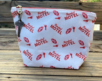 Medium Zipper Bag / Make Up Bag / Travel Case / Essential Oil Bag / Toiletry Pouch / Cosmetic Bag - Rosebud Motel Collection