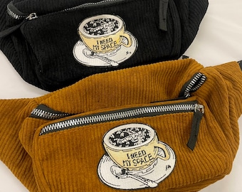 Kynd Bags "Space Tea" Heuptasje Rollerskate Heuptas Cross Body Heuptas Corduroy