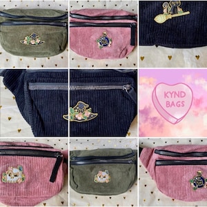Kynd Bags &quot;Floral Spooky Skull Collection&quot; Fanny Pack Rollerskate Skate Waist Bag Cross Body Bum Bag Halloween