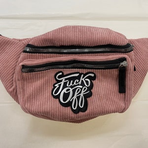 Kynd Bags "F*ck Off" Fanny Pack Rollerskate Skate Waist Bag Gym Cross Body Bum Bag Halloween Spooky image 4