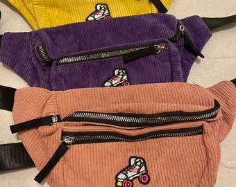 Kynd Bags "Vintage Rollerskate" Heuptasje Rollerskate Skate Heuptas Cross Body Heuptasje