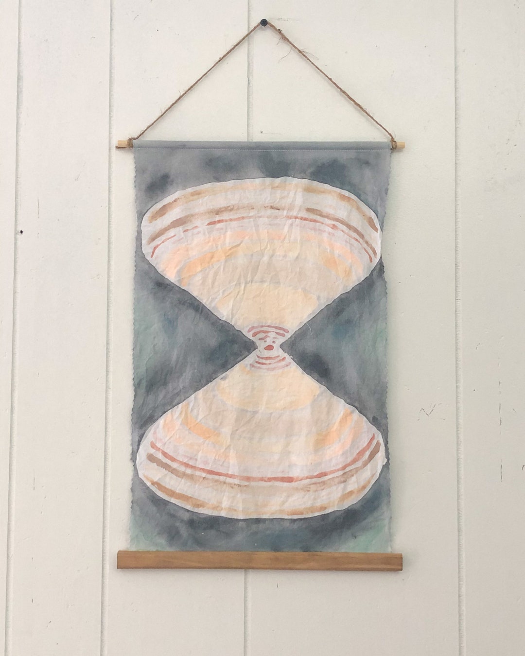 Shell Design Batik Wall Hanging Beachy Boho Wall Tapesty Etsy