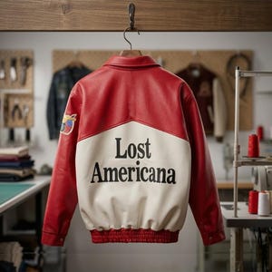 Chaqueta bomber de cuero MGK inspirada en la base de fans