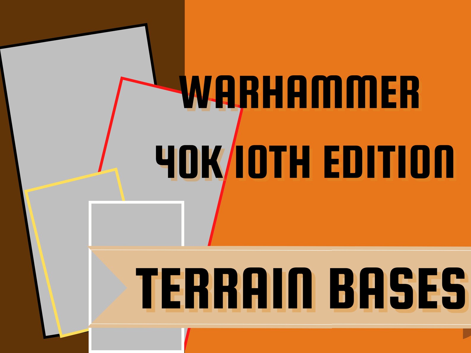 Warhammer 40k 10th Ed. Terrain Bases Etsy