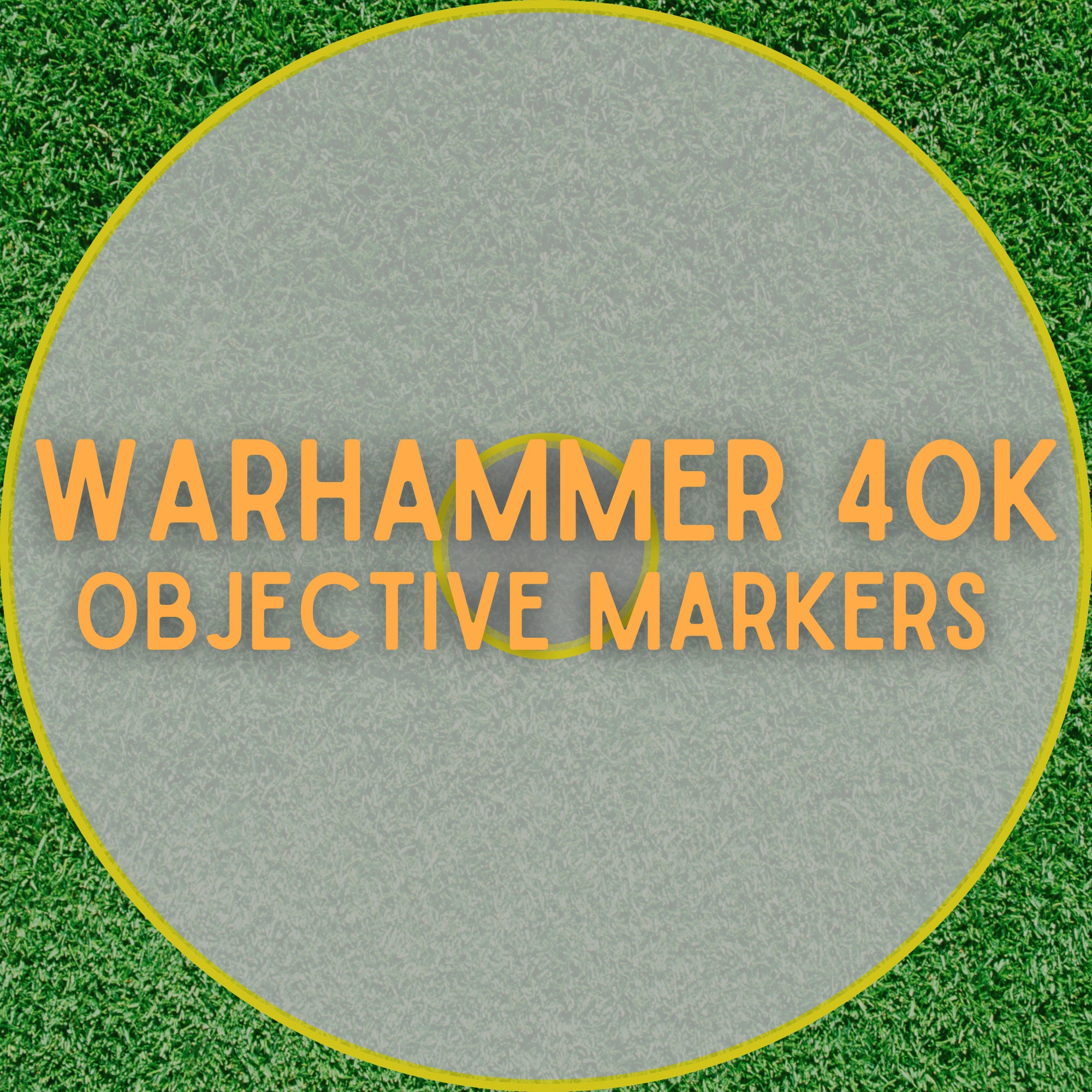 Neoprene Mouse Pad Objective Markers - 4" Hazard Stripe - Warhammer  Kill Team