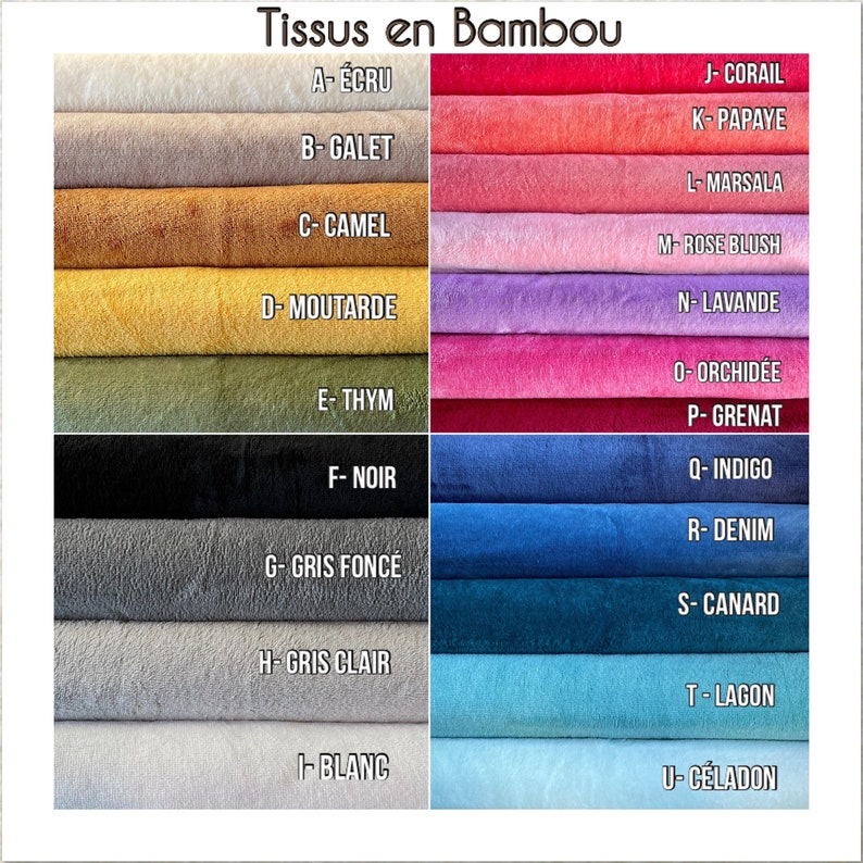 Couverture Bébé Double Gaze Minky ou Bambou Avec ou sans Molleton Nombreux Coloris au choix 画像 7