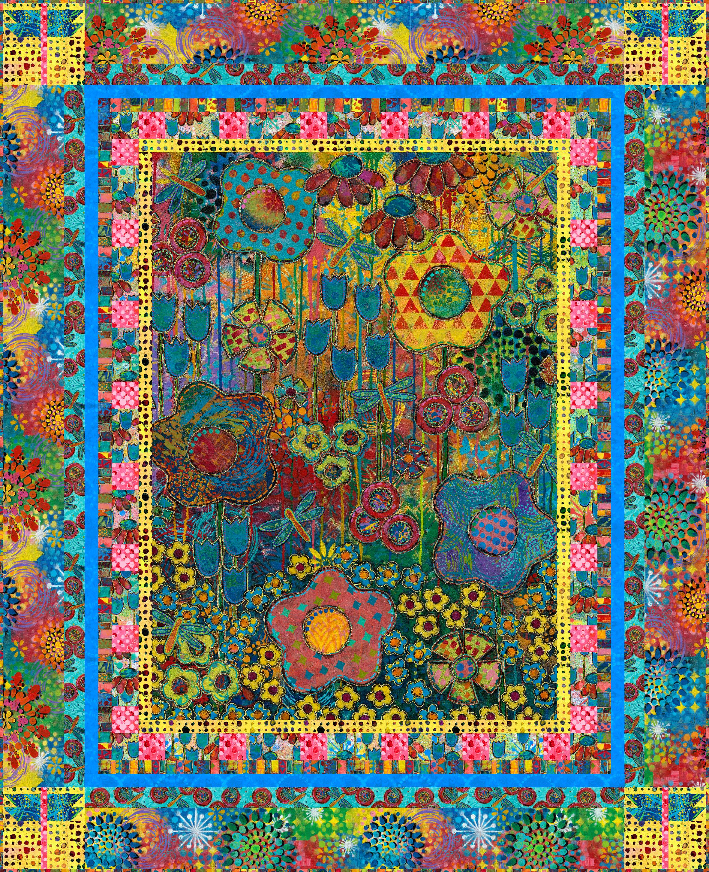 Dragonfly Delight Quilt Kit From the Dragonfly Dance Collection by Sue ...