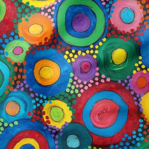 Circle Story Quilting Fabric from Garden Delight by Sue Penn for FreeSpirit PWSP059.MULTI