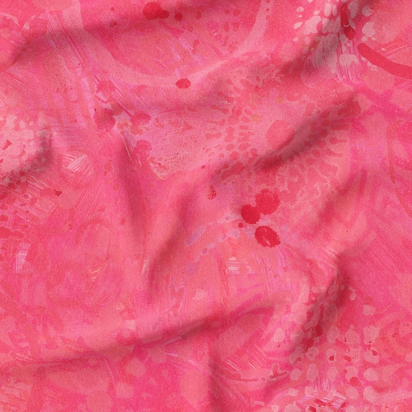 Textures Raspberry Graffiti  Quilting Fabric by Sue Penn for FreeSpirit PWSP037