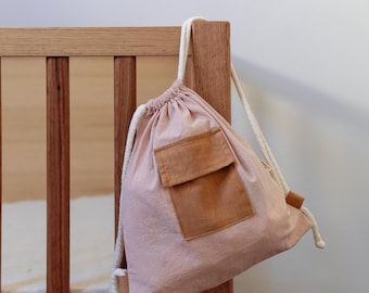 Drawstring backpack-Kids backpack-Kids bag-Gym bag-Drawstring bag-Toys bag-Library bag-Day care bag-Beach bag-Cotton bag-Organic bag-Bag