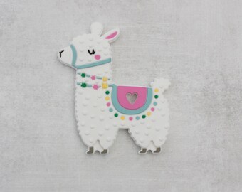 llama silicone teether