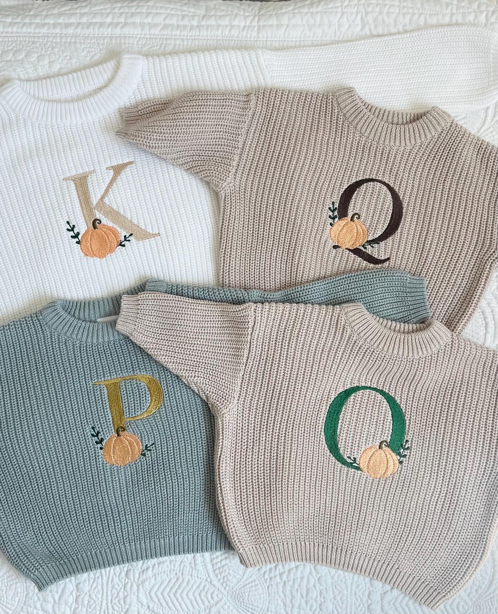 Pumpkin Fall Monogrammed Oversized Halloween Boo Kids Toddler Baby ...