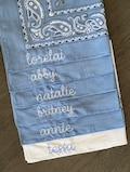 Custom Embroidered Bandana, Western Bachelorette Party, personalized handkerchief