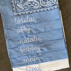 Custom Embroidered Cat Bandana on Etsy
