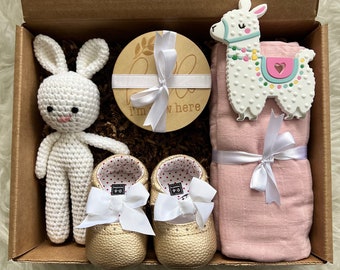 New Baby Gift Set Box, Welcome Baby Girl Gift Set, Baby Shower Gift, Baby Gift, Baby Present, Newborn Gift Box