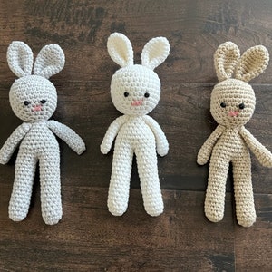 Crochet Bunny, Nouveau coffret cadeau bébé, Coffret cadeau Welcome Baby Girl Baby Boy, Cadeau Baby Shower, Cadeau bébé, Cadeau bébé, Coffret cadeau nouveau-né image 2