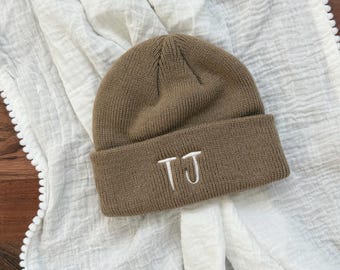 Custom Baby Beanie , Personalized Embroidered Name Hat for Newborn and Toddlers, Unisex Toddler Hat, Baby Shower Gift, Baby Girl Gift
