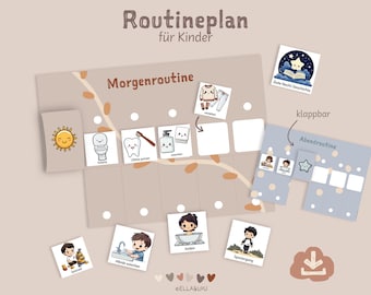 Routine plan to fold children | Montessori PDF Morning routine Toddler Evening routine Routine cards Kindergarten Weekly plan Daily plan