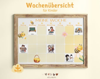 Weekly Schedule for Kids | Routine Cards for Structure and Safety for Toddlers Montessori PDF