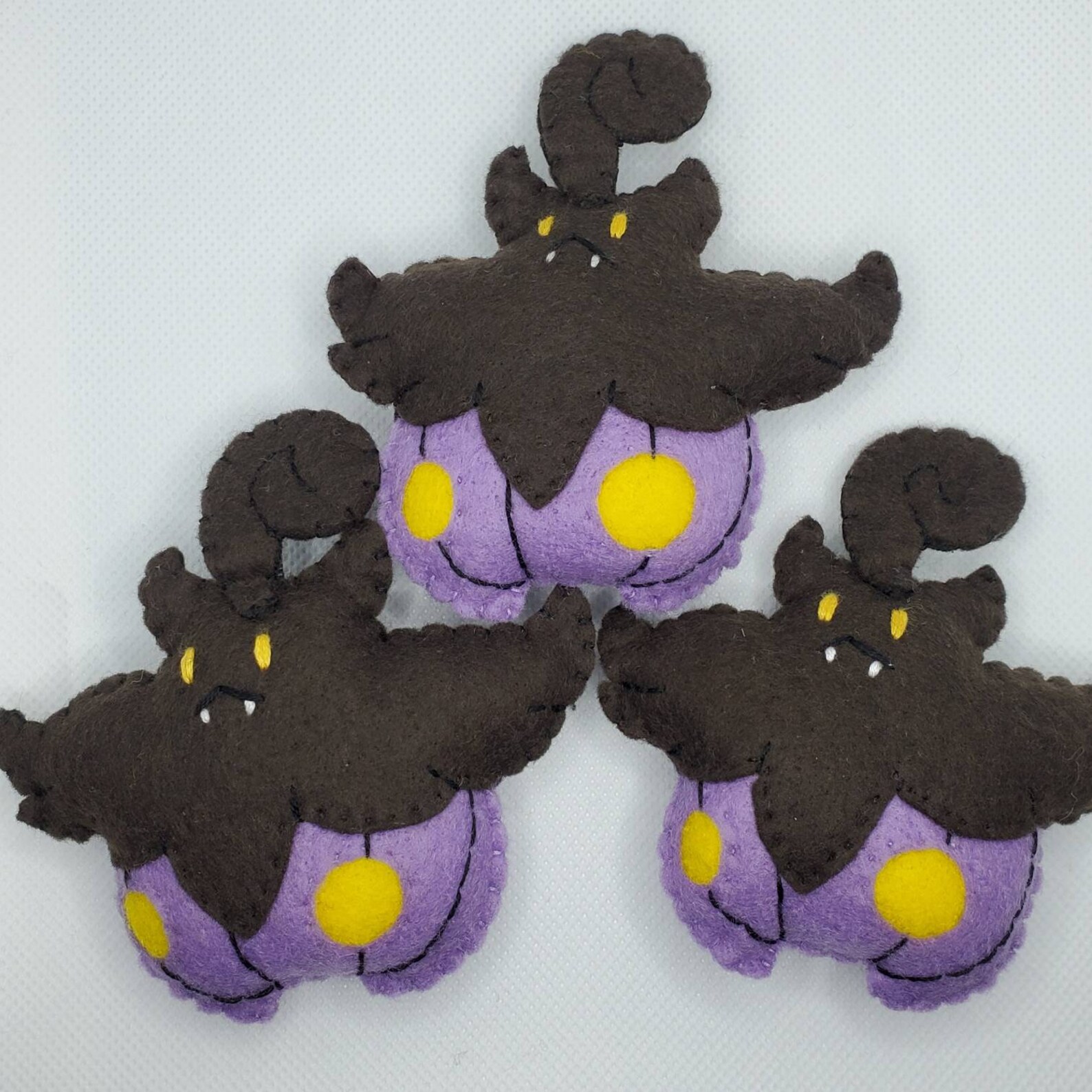 Pokemon Pumpkaboo Shiny Gifts Nerdy Felt Plush Keychain | Etsy