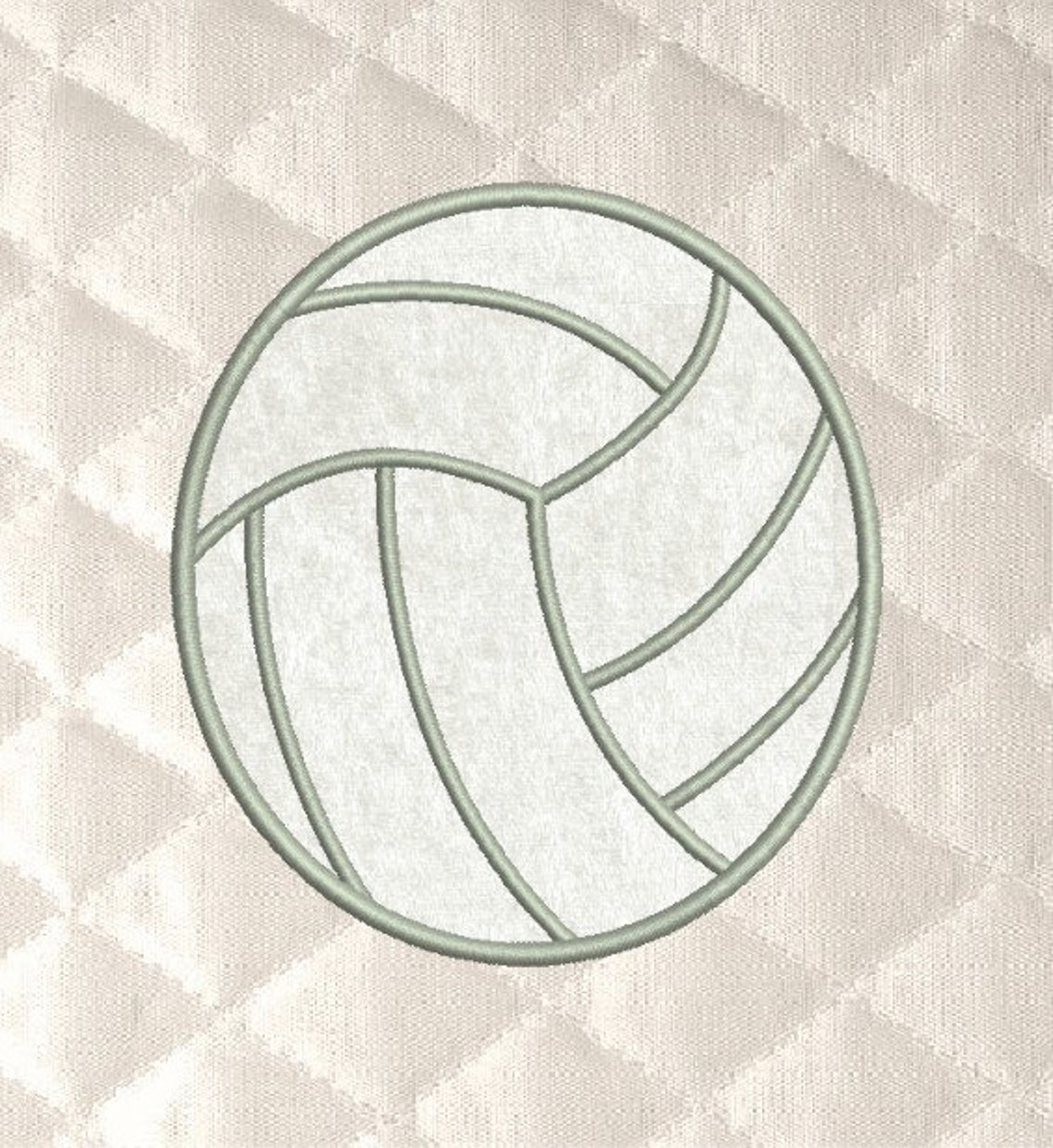 Volleyball applique Machine embroidery Design 3 Sizes Reading Etsy