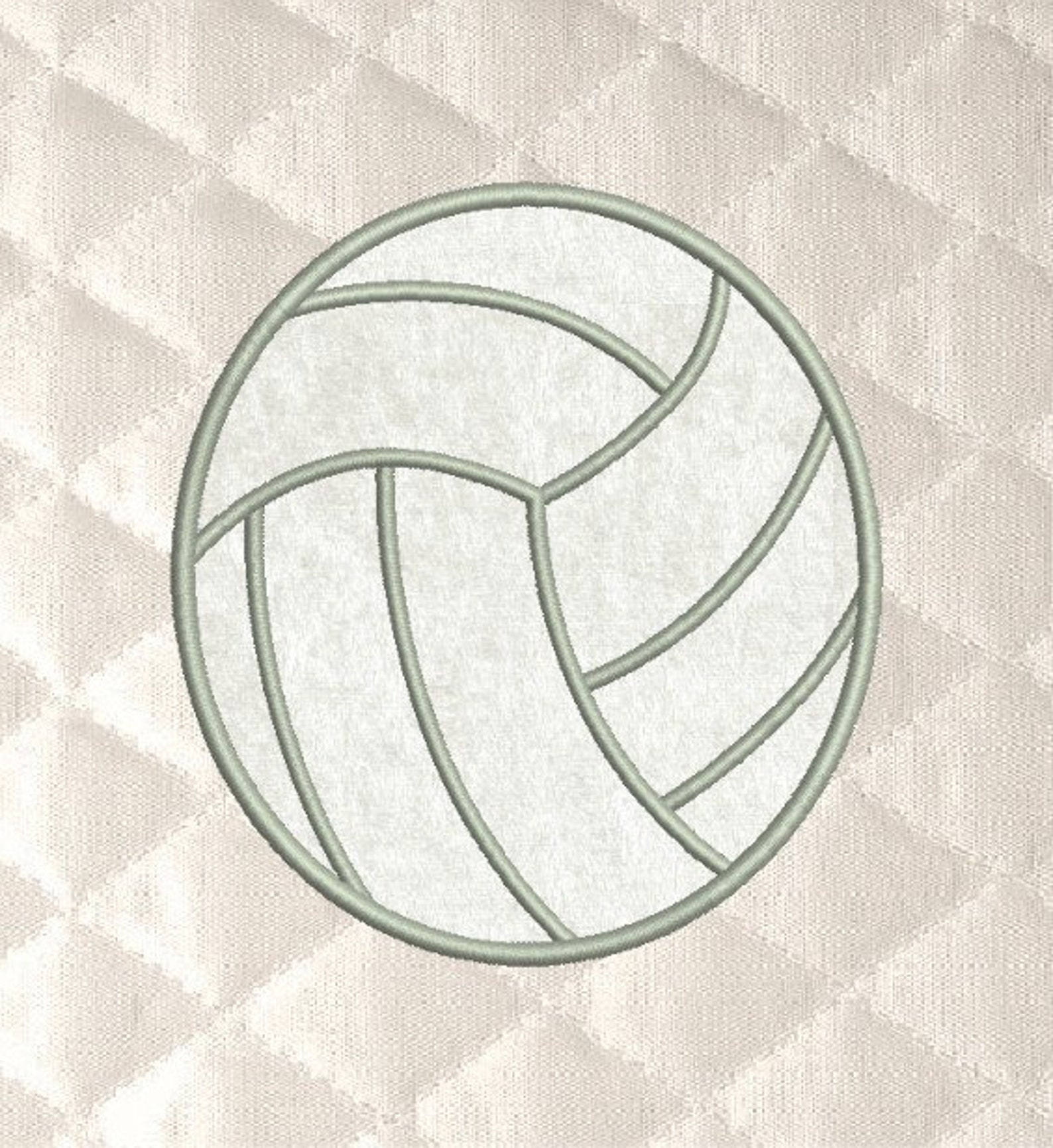 Volleyball applique machine embroidery design 3 sizes reading  etsy