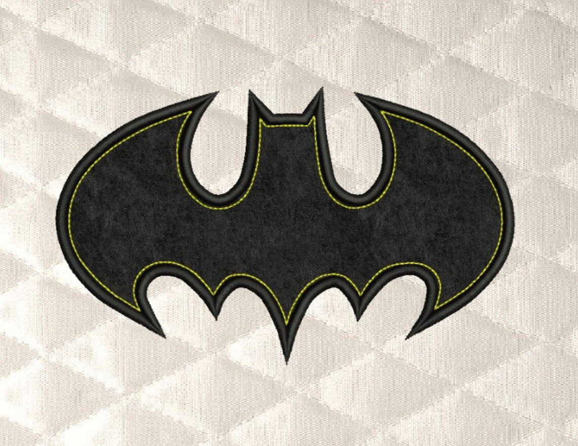 Logo batman Machine embroidery Design 3 SizesINSTANT D0WNL0AD Etsy