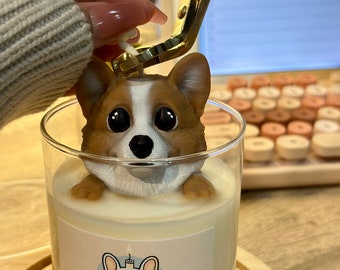 Corgi, Aromatic Candle, Soy Wax Candle, Aromatic Candle - Decorate Your Home with Coziness and Cute Candle