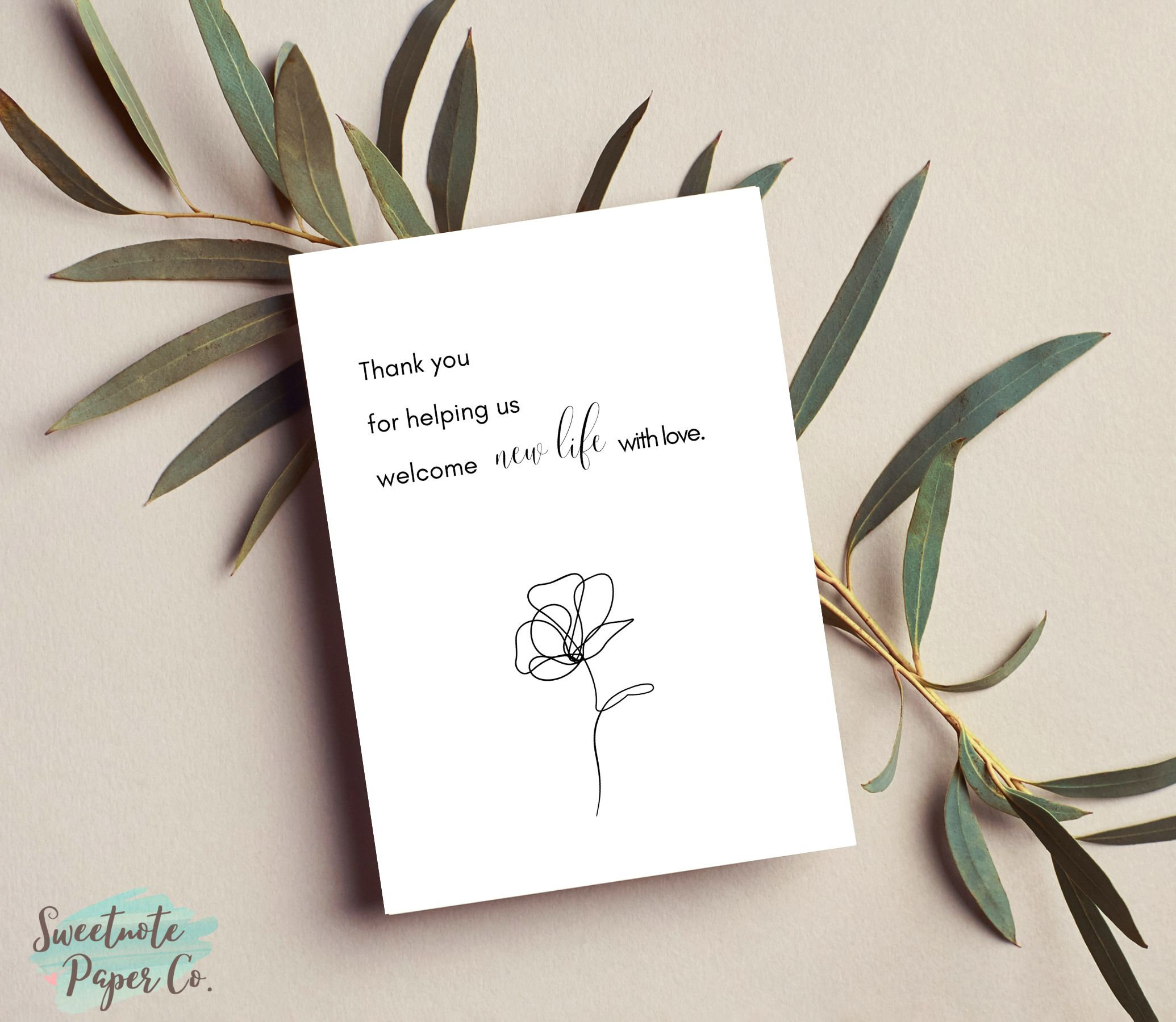 Printable Thank You Card for OB Doctors | Labor & Delivery Nurses ...