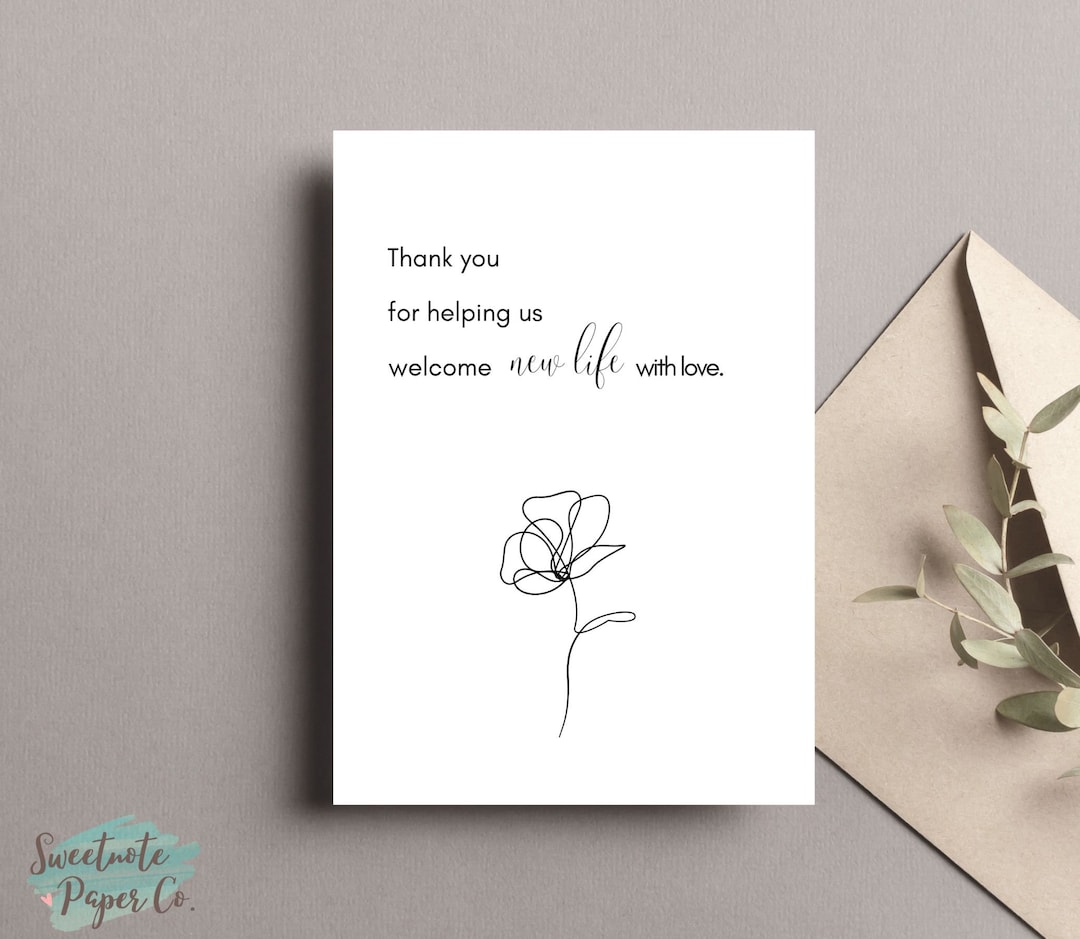 Printable Thank You Card for OB Doctors | Labor & Delivery Nurses ...