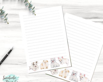 Printable Notebook Pages, Printable Note Page, Digital Lined Paper, Printable Note Pages, Printable Notes
