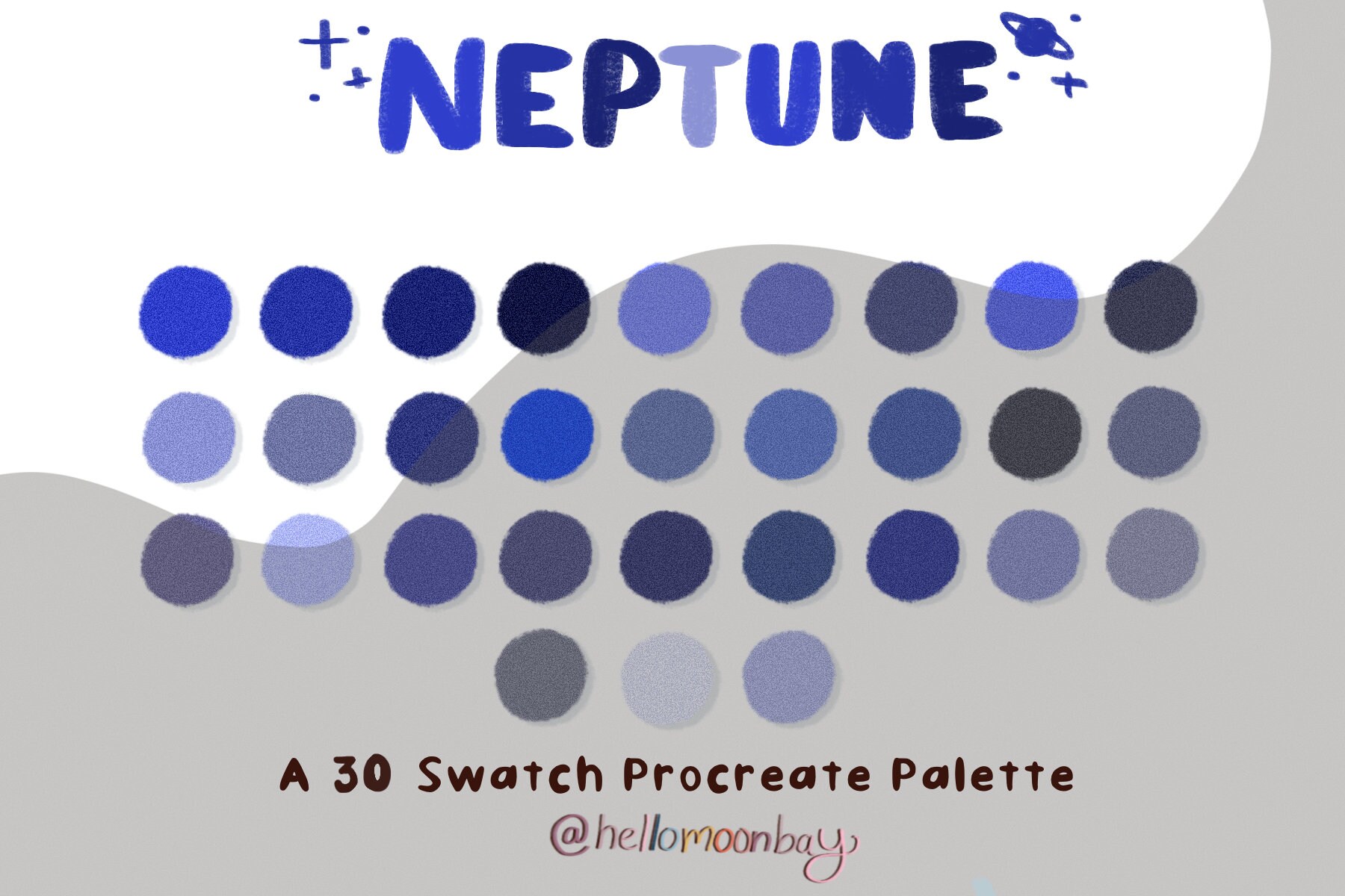 Neptune Color Palette Procreate Swatches Instant Digital Etsy