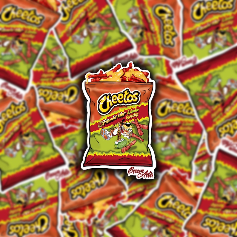 Hot Cheetos With Cheese Sticker - Etsy
