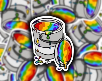 Rainbow Bucket - Sticker