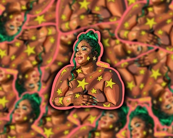 Starry Lizzo - Lizzo Sticker