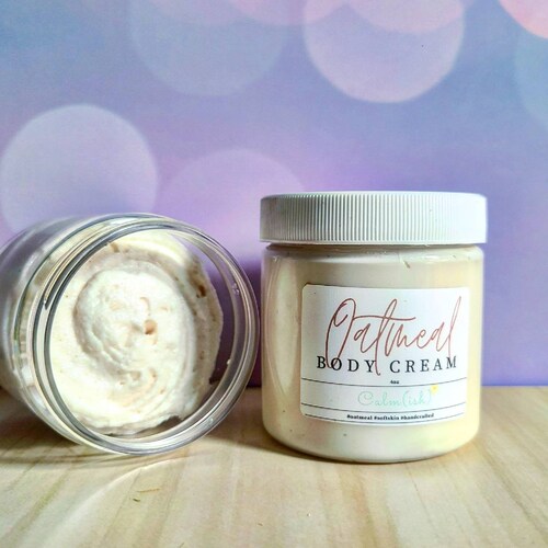 Oatmeal Body Cream Face & Body Colloidal Oatmeal Etsy