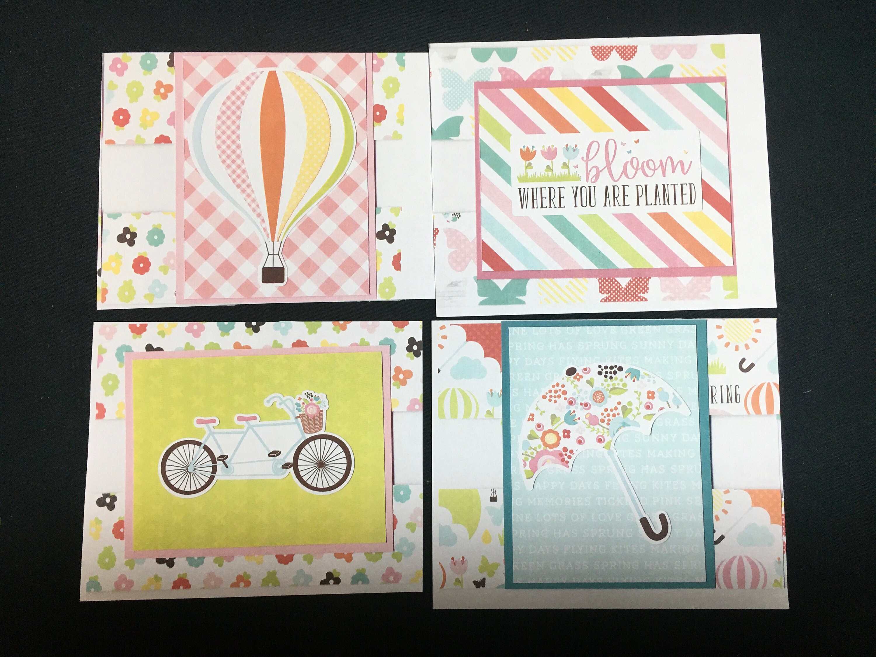 Bloom! Spring Themed All Occasion Card Making Lit Set of 4 - Etsy