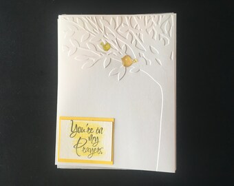 You Paint - Embossed Sympathy Card Kit -   Set of 5- You’re in my Prayers