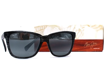Maui Jim JACARANDA 763-11MS Gafas de sol de rayas gris mate Lentes grises polarizadas