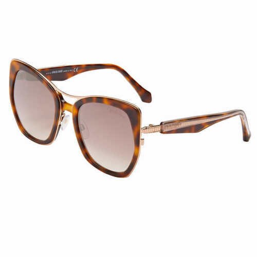 Roberto Cavalli Brown Mirror Cat Eye Sunglasses Cat-eye sunglasses in BROWN STONE EFFECT for Women | Roberto  main image 4