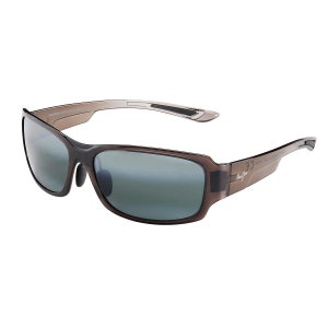 Maui Jim Monkeypod 441-11A Grau Fade Wrapped Sonnenbrille Polarisiert Grau Linsen