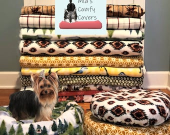 Mia's Comfy Covers - Unique, adjustable, multi-functional, soft, plush, fleece pet bed covers