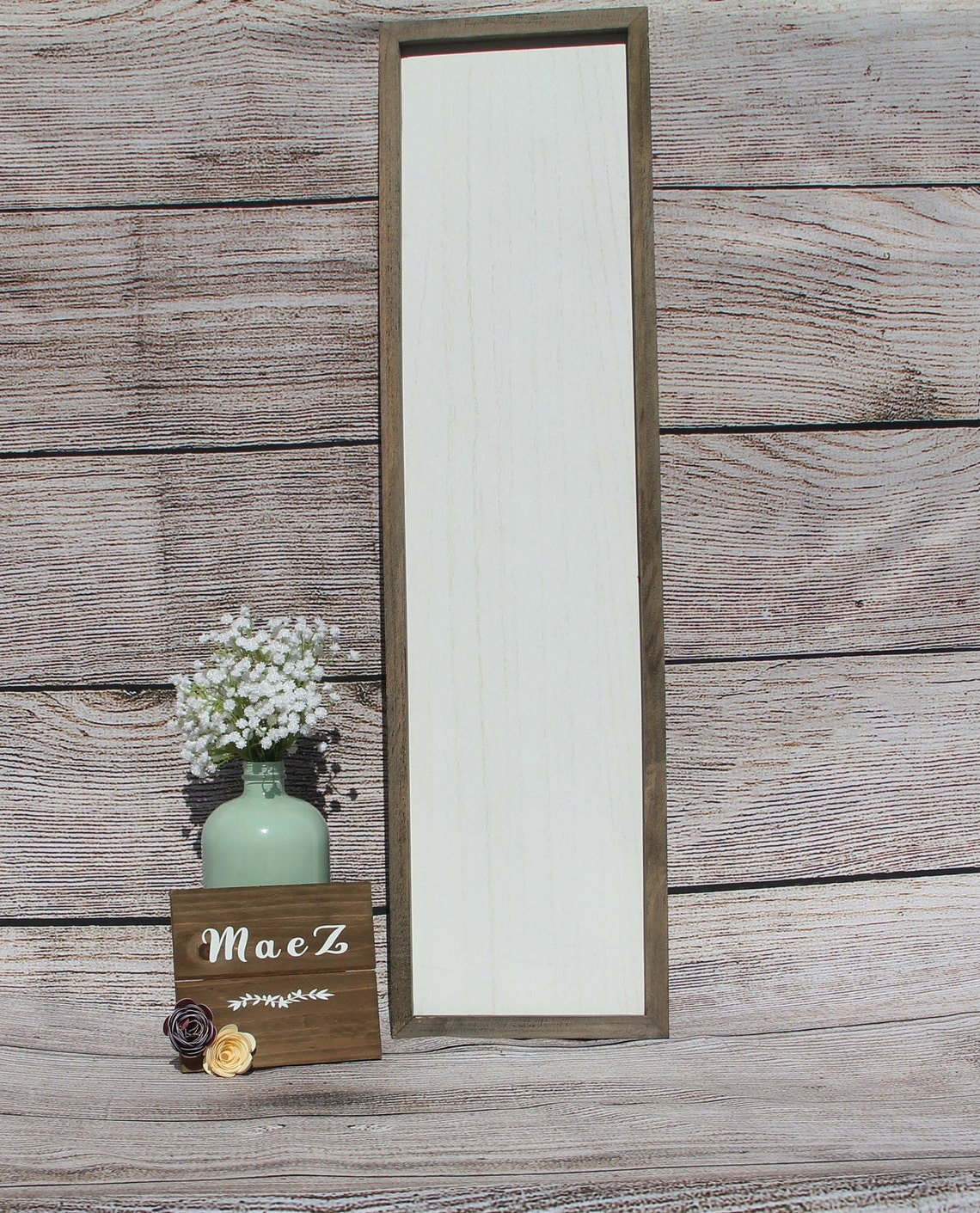 Customizable Whitewash Wood Wall Sign 29 7/8 X 8 free Etsy