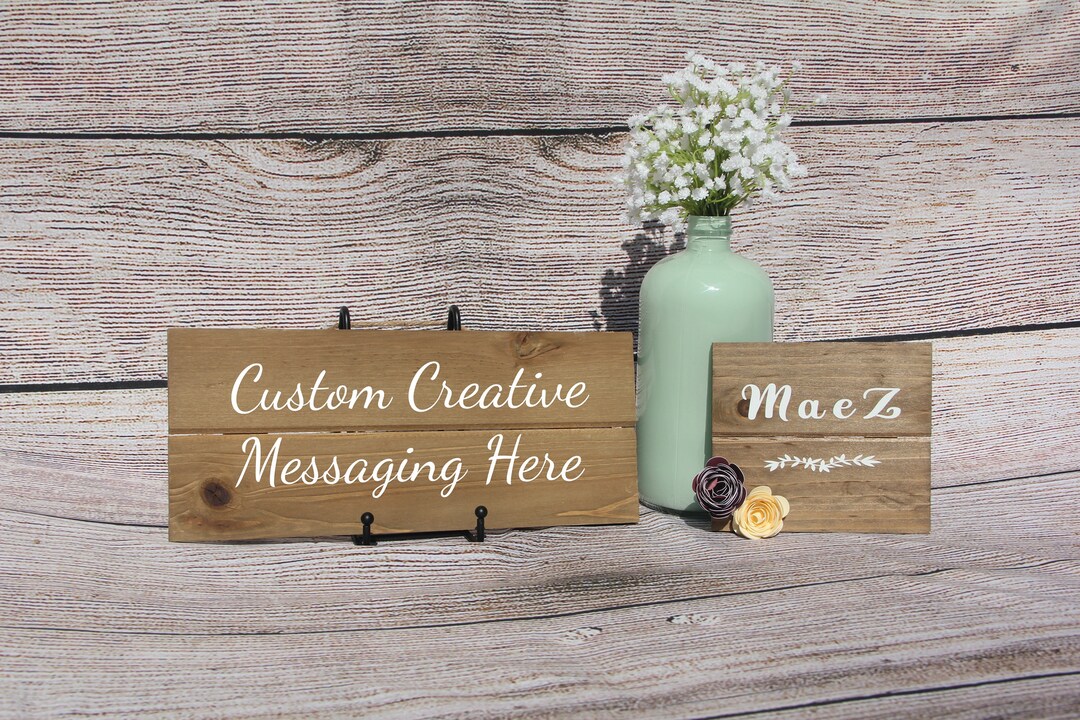 Personalized Custom Wood Pallet Sign | 5 X 12 | *free Shipping* - Etsy