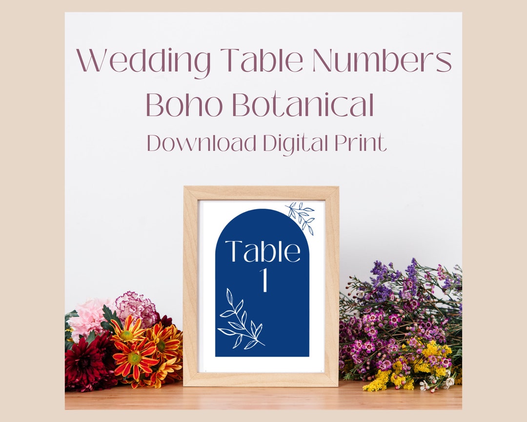 Arco Botánico Boho Números Mesa Boda Minimalista Noche Verano - Etsy España